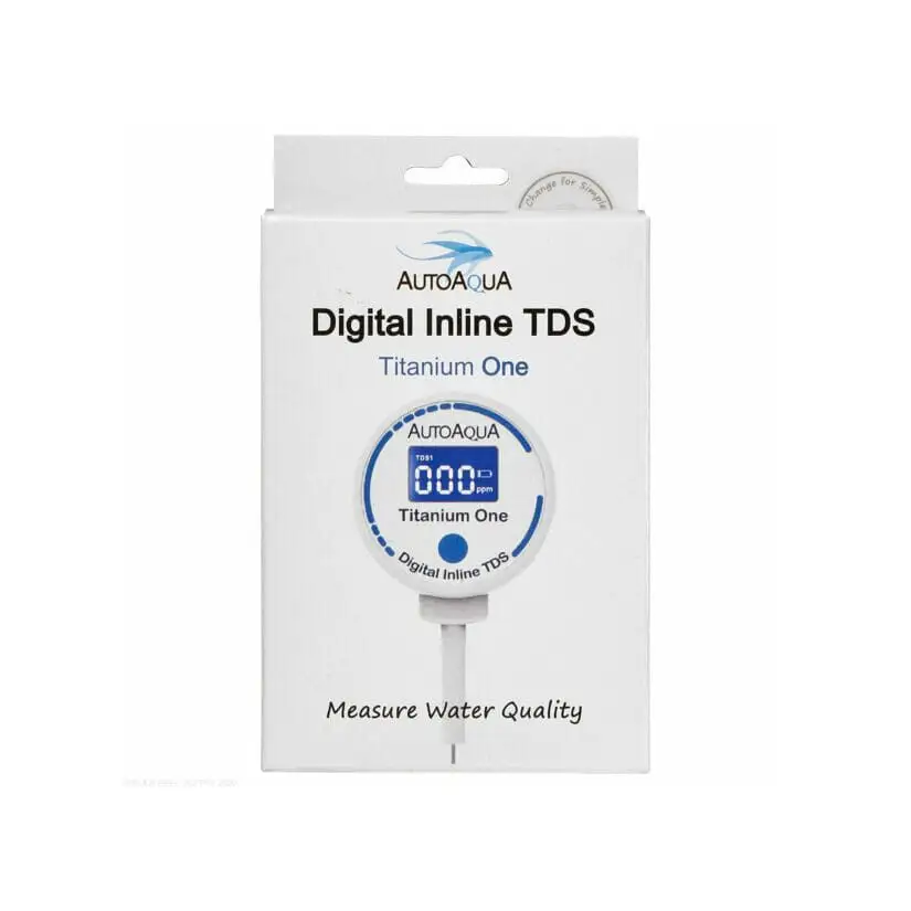 AUTO AQUA - Digital Inline TDS - Titanium One - Medidor manual de TDS