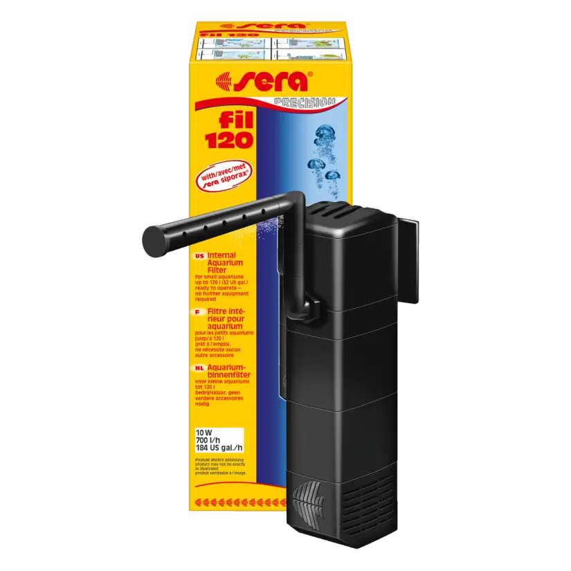 SERA - Fil 120 - 700 l/h - Filtro interno acquario - Fino a 120 litri