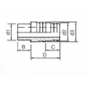 AQUA MEDIC - Conector de mangueira - 25x28x25 mm