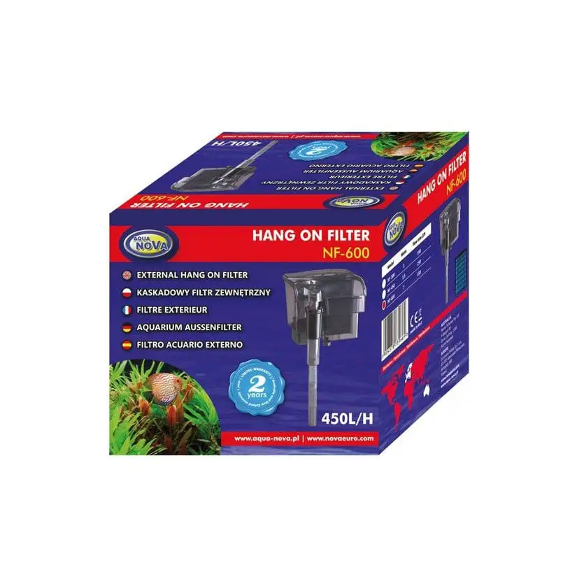 AQUA NOVA - NF-600 - 450 L/H - Filtro a cascata pensile