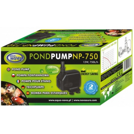 AQUA NOVA - NP-750 - 750 L/H - Pumpa za vodu za ribnjak