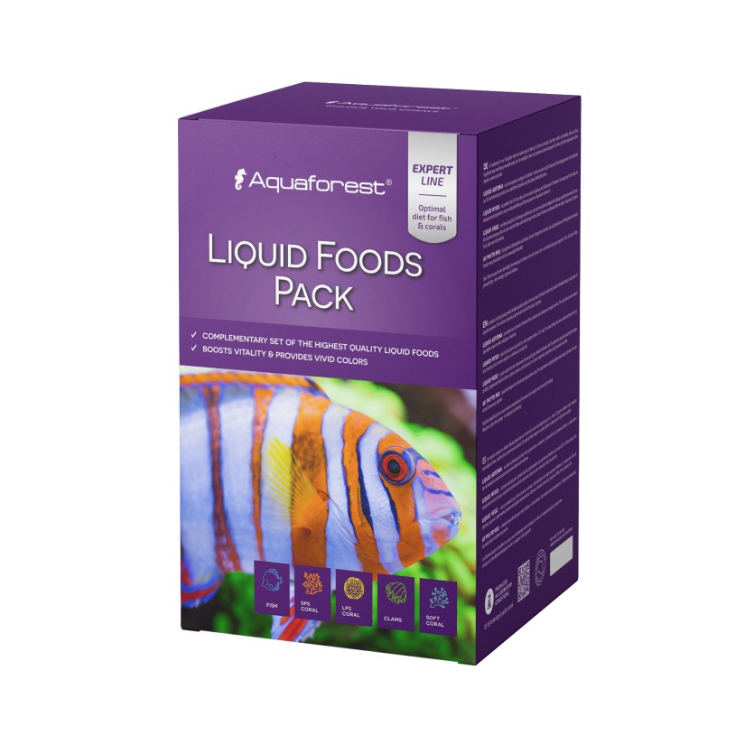 AQUAFOREST - Liquid foods pack - 4x250 ml - Liquid food for fish and corals