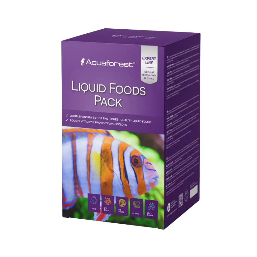 AQUAFOREST - Liquid foods pack - 4x250 ml - Liquid food for fish and corals