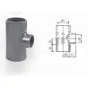 AQUA MEDIC - T reducer - 25 mm - PVC