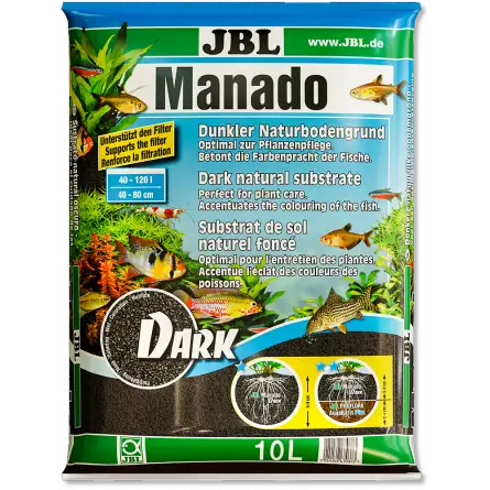 JBL - Manado Dark - 10l - Substrato de solo escuro para aquários de água doce