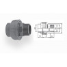 AQUA MEDIC - Conector macho - PVC - Diámetro 20 mm