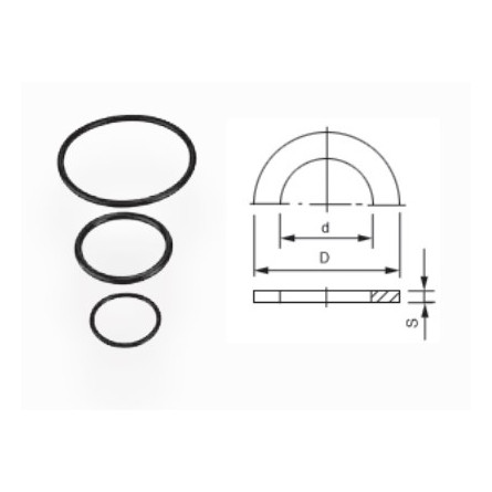 AQUA MEDIC - Joints pour raccord - Diamètre 25 mm