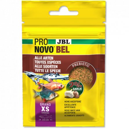 JBL - Pronovo Bel - Grano XS - 20 ml - Alimento granulado para peces de 3 a 5 cm