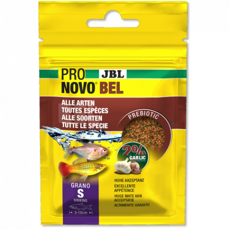 JBL - Pronovo bel - Grano S - 20 ml - Alimento granulado para peces de 3 a 10 cm