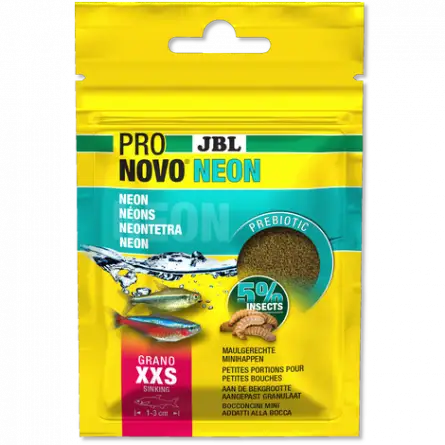 JBL - Pronovo Neon - Grano XXS - Alimentação granular para luzes neon