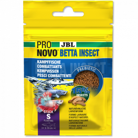 JBL - Pronovo Betta insetto - Stick S - 20 ml - Bastoncini per combattenti