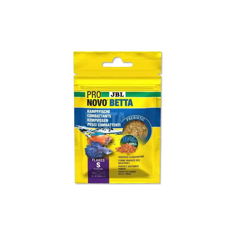 JBL - Pronovo Betta - Flakes S - 20 ml - Vlokken voor vechters van 3 tot 10 cm