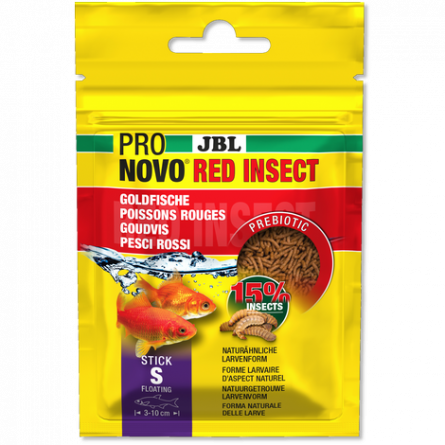 JBL - Pronovo Red Insect - Stick S - 20 ml - Sticks für Goldfische von 3 bis 10 cm