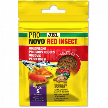 JBL - Pronovo Red Insect - Stick S - 20 ml - Sticks für Goldfische von 3 bis 10 cm