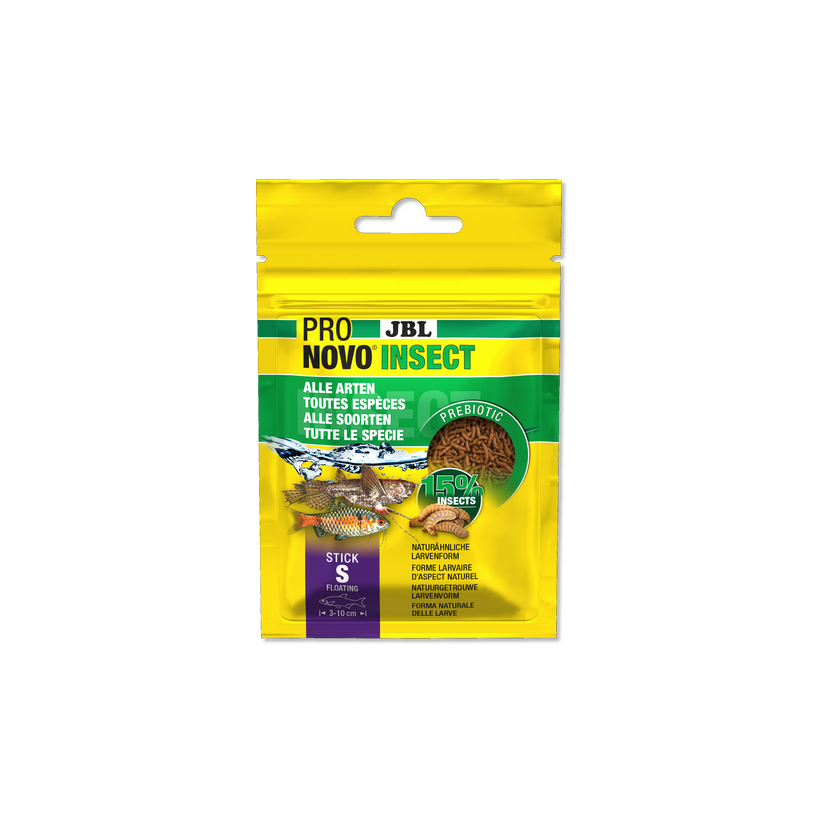 JBL - Pronovo Insect - Stick S - 20 ml - Sticks für Zierfische von 3 bis 10 cm