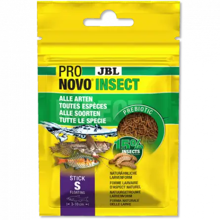 JBL - Pronovo Insect - Stick S - 20 ml - Sticks für Zierfische von 3 bis 10 cm