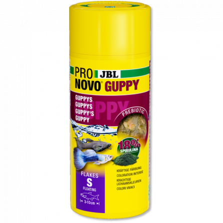 JBL - Pronovo Guppy - Flakes S - 100 ml - Flocons pour guppys