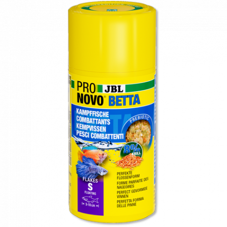 JBL - Pronovo Betta - Flakes S - 100 ml - Vlokken voor vechters van 3 tot 10 cm