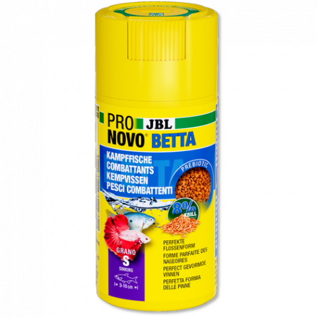 JBL - Pronovo Betta - Grano S Click - 100 ml - Peletirana hrana za borce od 3 do 10 cm