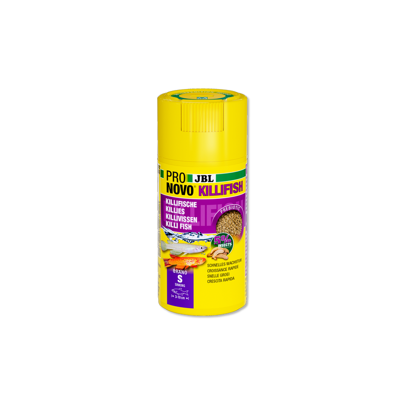 JBL - Pronovo Killifish - Grano S click - 100 ml - Peleti za kilije od 3 do 10 cm.