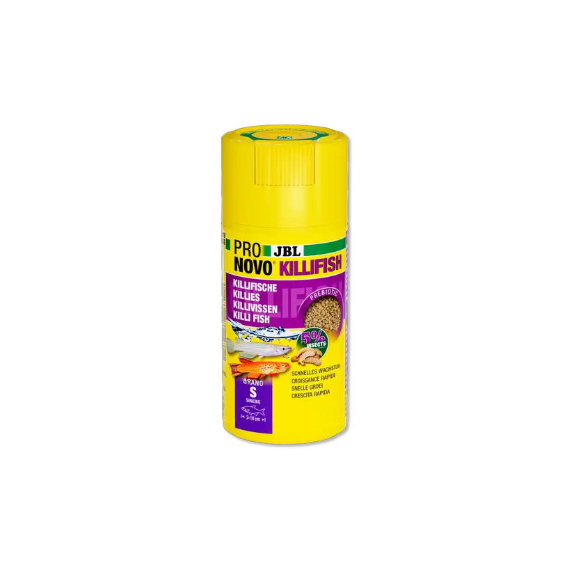 JBL - Pronovo Killifish - Grano S click - 100 ml - Granulés pour killies de 3 à 10 cm.