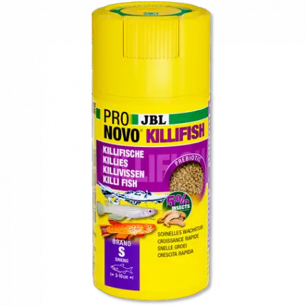 JBL - Pronovo Killifish - Grano S click - 100 ml - Granulés pour killies de 3 à 10 cm.