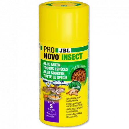 JBL - Inseto Pronovo - Stick S - 100 ml - Palitos para peixes ornamentais de 3 a 10 cm