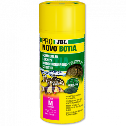 JBL - Pronovo Botia - Tab M - 100 ml - Pastilla alimenticia para lochas de 1 a 20 cm