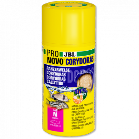 JBL - Pronovo Corydoras - Tab M - 100 ml - Pastillas alimenticias para calíctidos de 1 a 20 cm