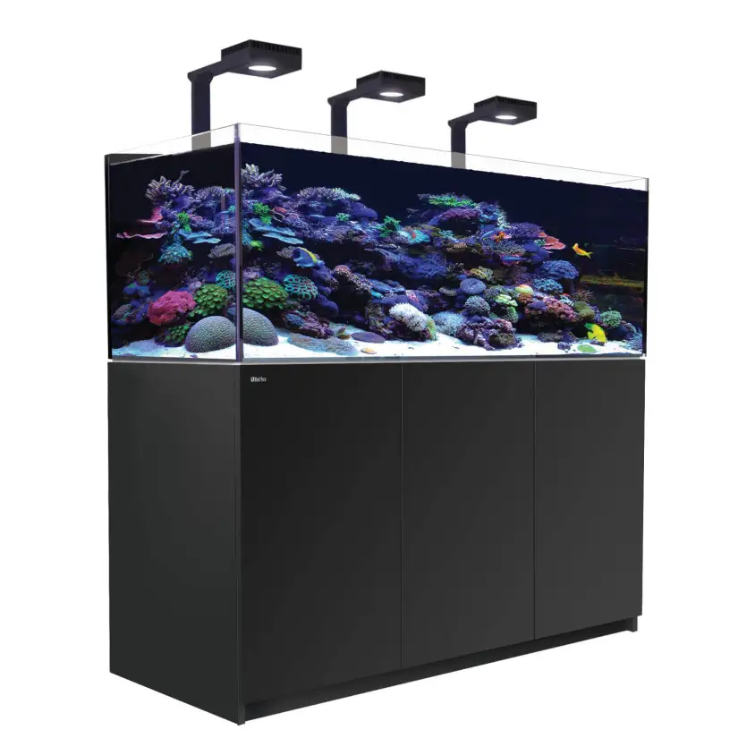 RDEČE MORJE - Reefer 525 G2 Deluxe - Črna - 423 litrov - 3 ReefLED 90 in 3 stebla