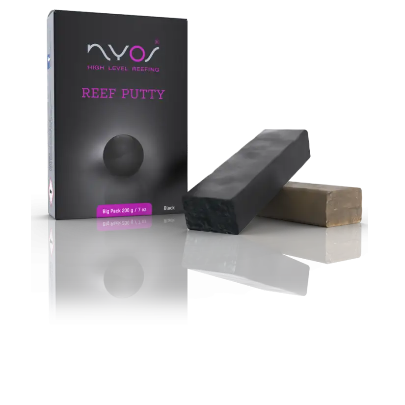 NYOS - Reef Putty - 200 g - Zwart - Tweecomponentenlijm - Voor koralen