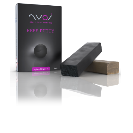 NYOS - Reef Putty - 200 g - Black - Colle à deux composants - Pour les coraux