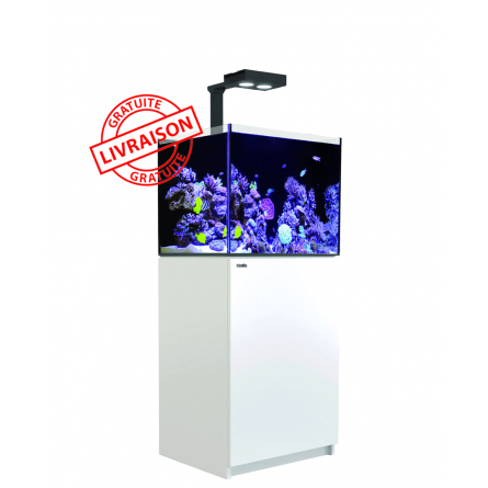 CRVENO MORE - Aquarium Max® E-170 + LED AI Hydra 26™ HD - Bijeli ormarić + Dekanter - 170 litara