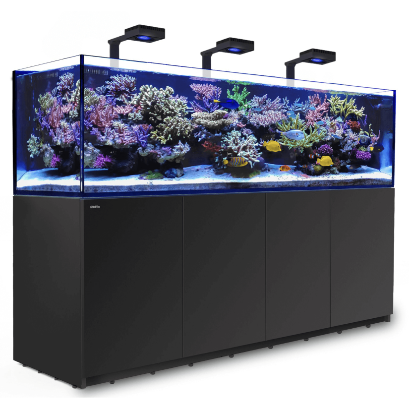 RDEČE MORJE - Reefer 900 G2 Deluxe - Črna - 720 litrov - 3 ReefLED 160S in 3 stebla