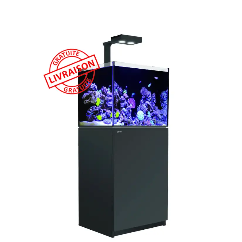 RED SEA - Acquario Max® E-170 + LED AI Hydra 26™ HD - Cabinet nero + Decantazione - 170 litri