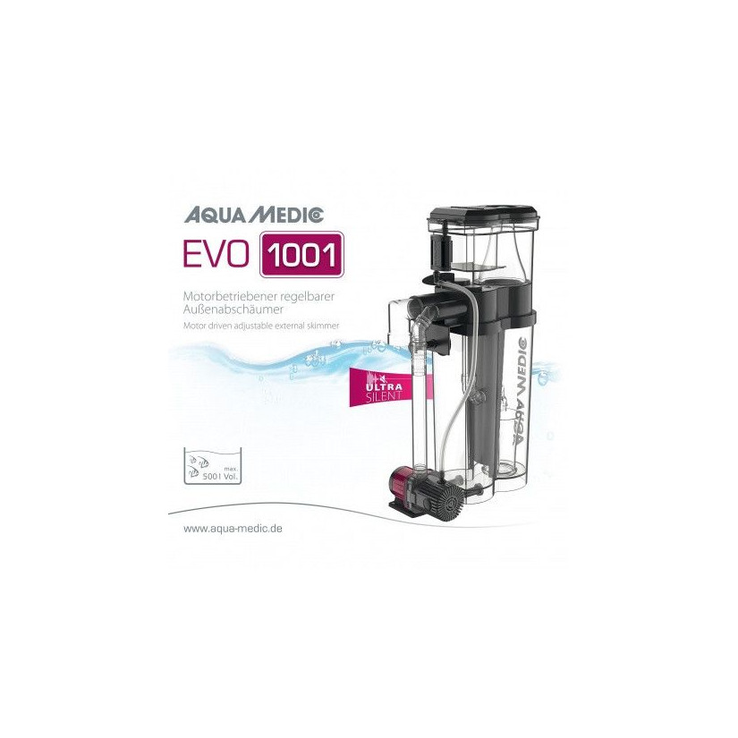 Aqua Medic - Evo 1001 - Tot 500 liter - Verstelbare externe skimmer