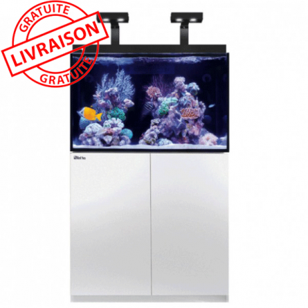 RDEČE MORJE - Aquarium Max® E-260 + LED 2x AI Hydra 26™ HD - Bela omarica + Decanter - 260 litrov