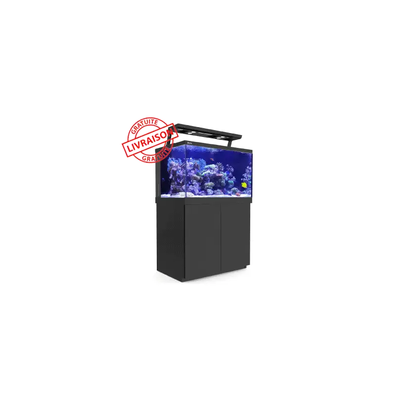 MAR ROJO - Aquarium Max® S-400 + LED 2x AI Hydra 26™ HD - Mueble negro - 400 litros