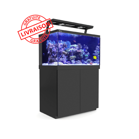 CRVENO MORE - Aquarium Max® S-400 + LED 2x AI Hydra 26™ HD - Crni ormar - 400 litara