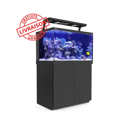 CRVENO MORE - Aquarium Max® S-400 + LED 2x AI Hydra 26™ HD - Crni ormar - 400 litara