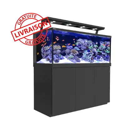 CRVENO MORE - Aquarium Max® S-500 + LED 3x AI Hydra 26™ HD - Crni ormar - 500 litara