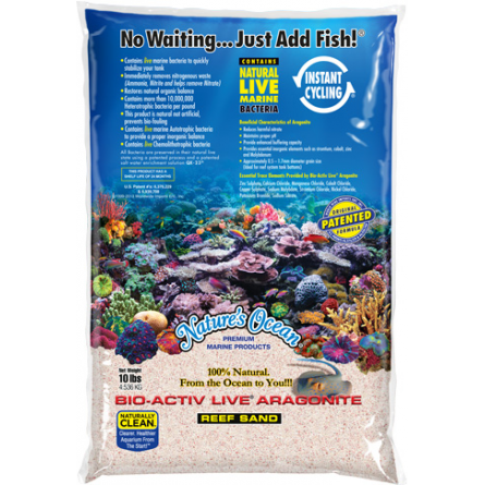 NATURE'S OCEAN - Samoa Pink Aragoniet Live - Levend zand voor aquarium - 9,07 kg