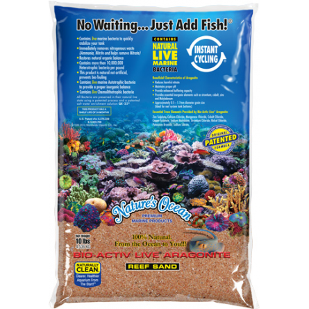 NATURE'S OCEAN - Australian Gold Aragoniet 0.5 - 1.7mm - Levend zand voor aquarium - 9.07kg