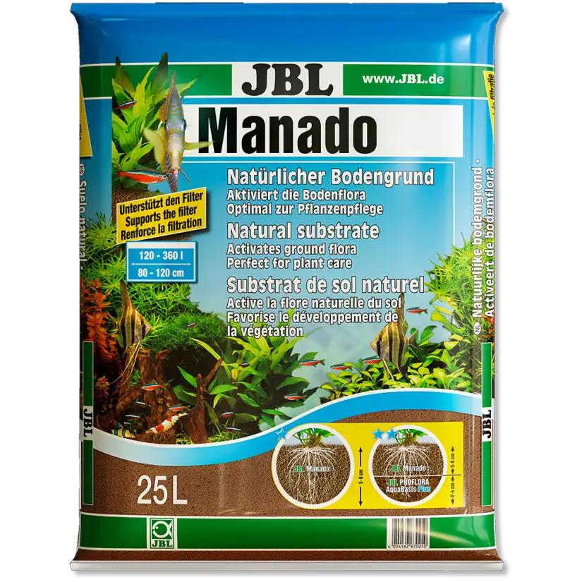 JBL - Manado 25l - Natürlicher Bodengrund für Süßwasseraquarien