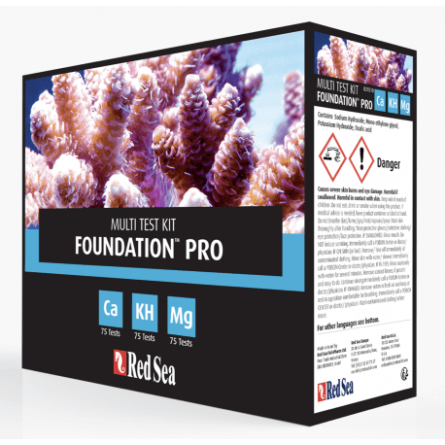 CRVENO MORE - Reef Foundation Pro MultiTest komplet (Ca, KH, Mg)