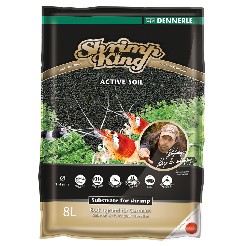 DENNERLE - Shrimp King Suelo Activo - 8l