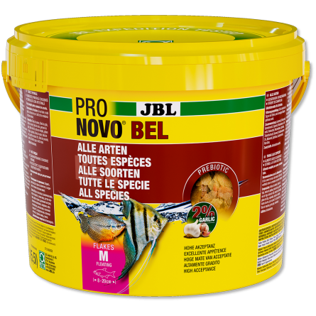 JBL - Pronovo bel - Flackes M - 5.5l - Alimento en escamas para peces de 8 a 20 cm