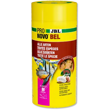 JBL - Pronovo bel Flackes M - 1000 ml - Vlokkenvoer voor vissen van 8 tot 20 cm