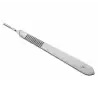 No. 3 stainless steel scalpel handle + 10 free blades