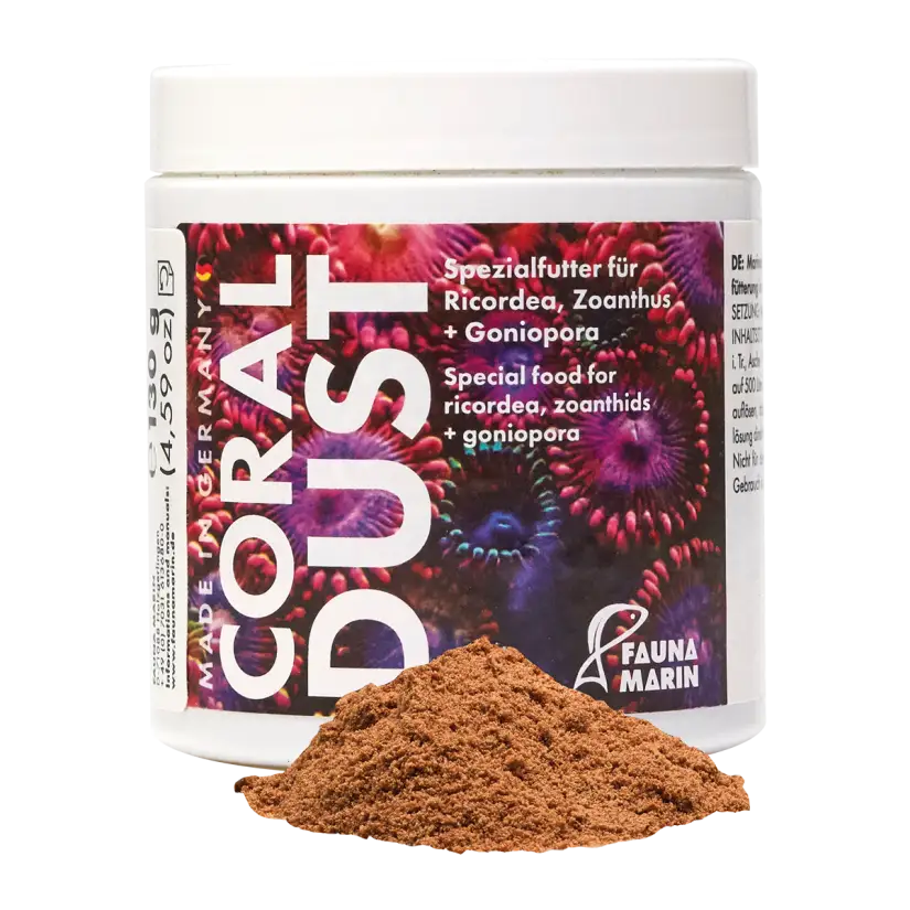 FAUNA MARIN - Coral Dust - 250ml - Alimento para Zoanthus, Ricordea y LPS